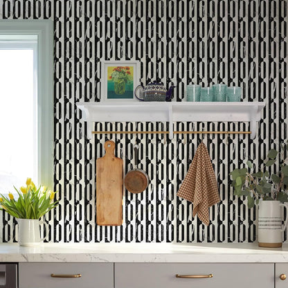 STICKGOO Peel and Stick Backsplash Tiles 12"x12", Waterproof Stick on Kitchen & Bathroom Backsplash, PVC Self Adhesive Wall Tiles for Fireplace, White/Marble Black (10 Sheets)