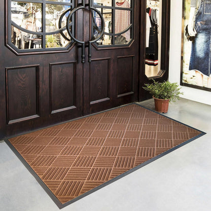 DM23 Heavy Duty Front Door Mats Non Slip Rubber Backing Entrance Mat Shoes Scraper Welcome Mat