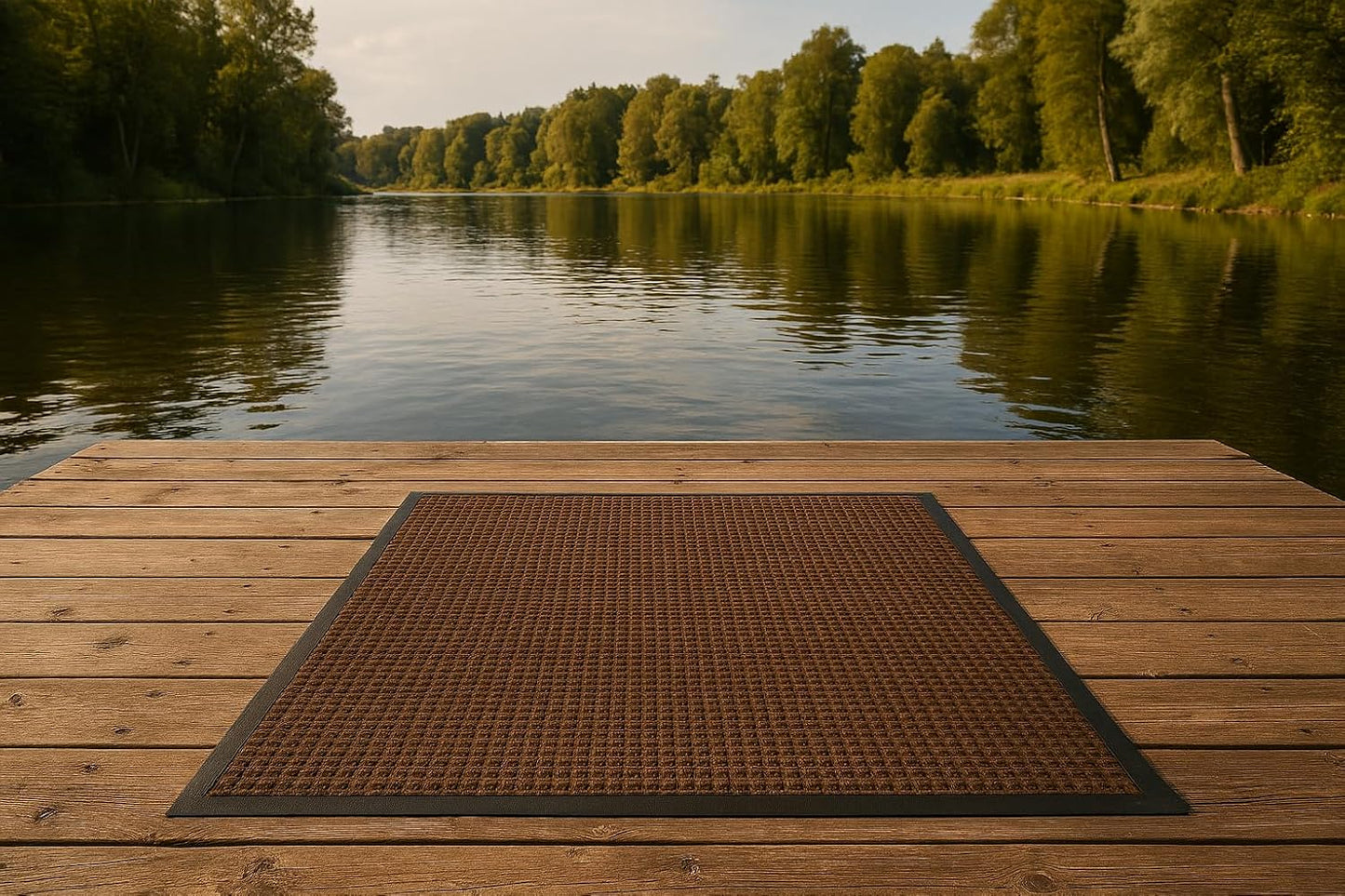 Guardian WaterGuard Indoor/Outdoor Wiper Scraper Floor Mat, Rubber/Nylon, 3'x4', Grey