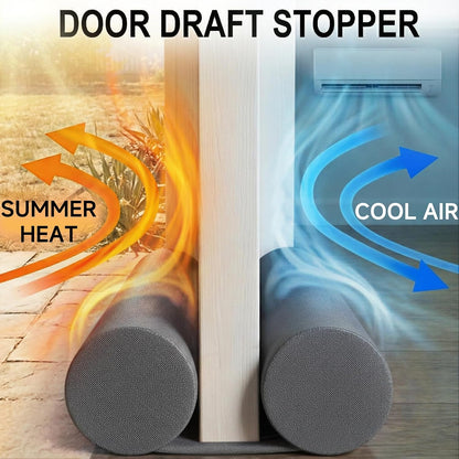 MAXTID Under Door Draft Stopper for Bottom of Doors 38" Black Door Blocker Noise ReducerLight Cold Air Guard Breeze Sound Proof Door Sweep Weather Stripping Door Seal Insulation Strip Gap Filler