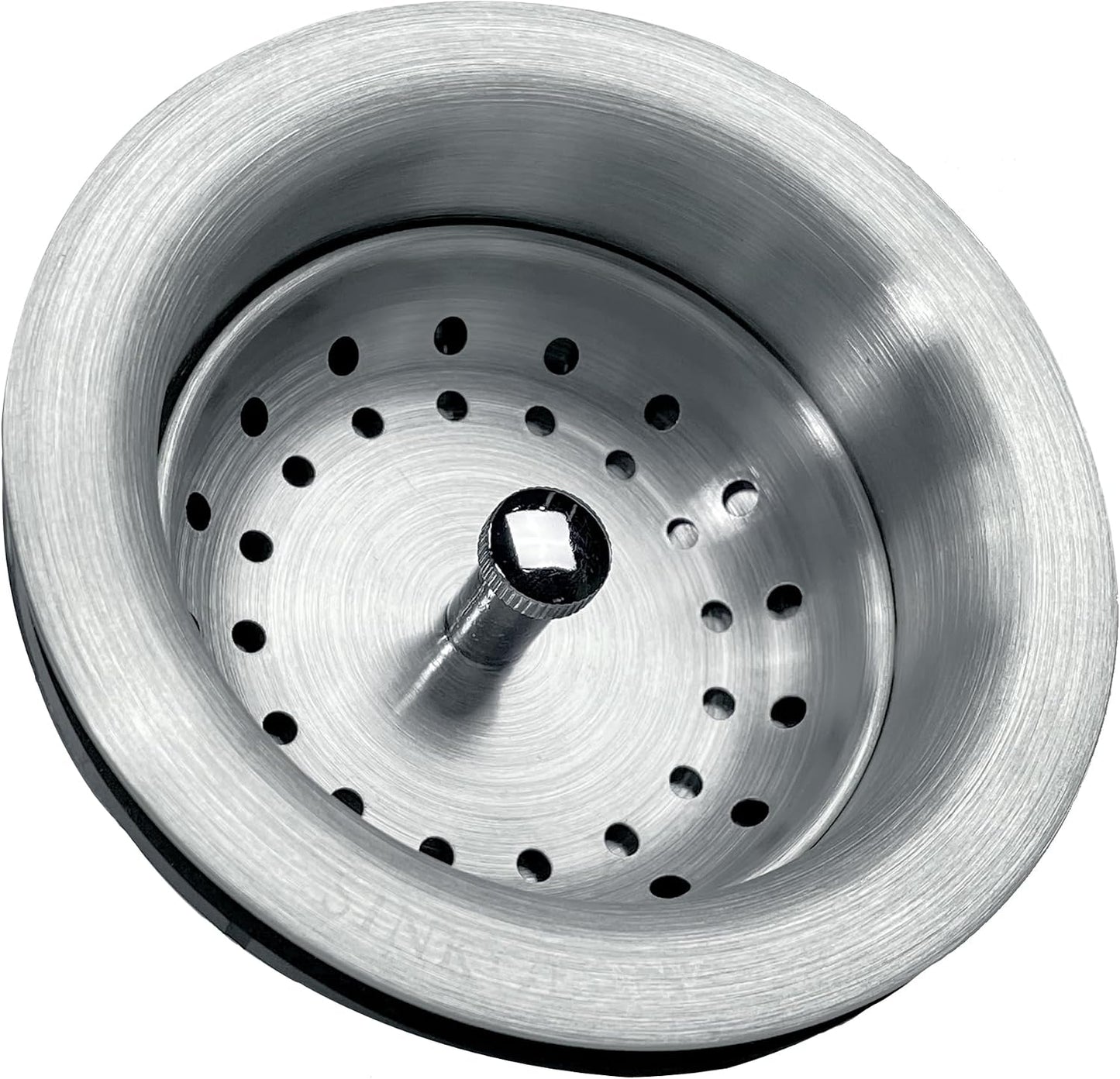 Sinkology SinkSense Kitchen Sink Basket Strainer Drain, Stainless Steel, Durable Stainless Construction, Removable Basket, Fits Standard 3.5 Inch Drain