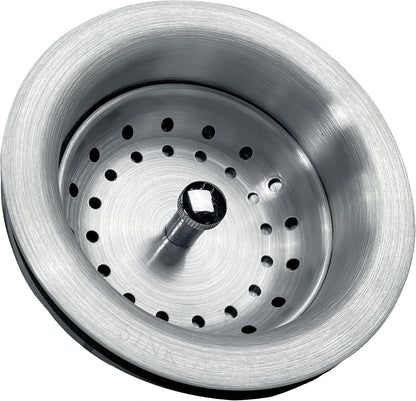 Sinkology SinkSense Kitchen Sink Basket Strainer Drain, Stainless Steel, Durable Stainless Construction, Removable Basket, Fits Standard 3.5 Inch Drain