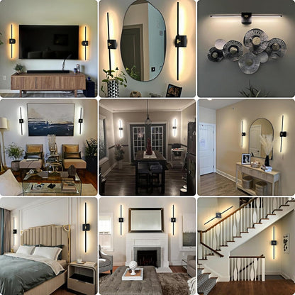 Battery Powered Wall Sconce Set of Two: Gold Wireless Rechargeable Wall Lights with Touch and Remote Control, 360°Rotatable 4CCT Dimmable Cordless Scone Lighting Decor for TV Wall Bedroom Bathroom