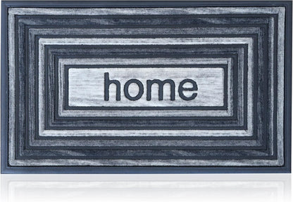 Extra Durable, Superior Absorption, Front Door Mat for Outdoor & Indoor - Welcome Mat for Entryway, Entrance, Patio, Porch - Waterproof, Non-Slip Backing, Coarse Fibers (Scales,17x29)