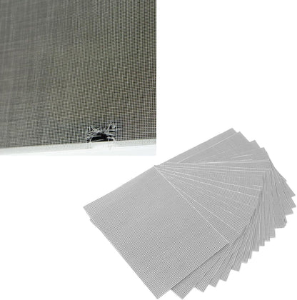TANIQIACA 20Pcs Window Screen Repair Kit Screen Repair Tape Self Adhesive Screen Repair Patch Fiberglass Replacement Screens for Windows Doors Tent Net to Cover Holes