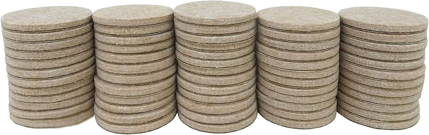 Felt So Good 8803E Self Adhesive Felt Furniture Pads 2", Beige, 48 Pack