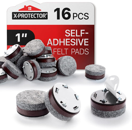 X-PROTECTOR 357 pcs Premium Huge Pack Felt Furniture Pads! Quantity of Furniture Sliders with Many Big Sizes – Your Ideal Floor Protectors. Protect Your Hardwood & Laminate Floor!