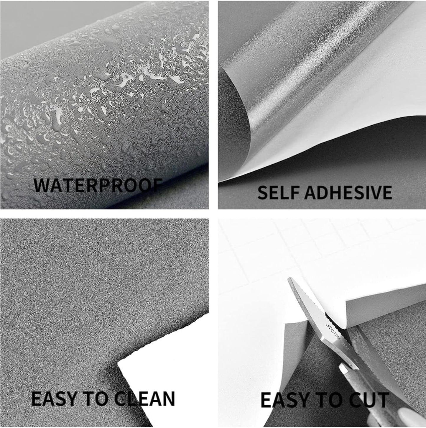 17.51in x400in White Wallpaper Peel and Stick Removable Modern White Contact Paper Self Adhesive Textured Decorative Wall Covering Bathroom Kitchen Cabinet Upgrade Thicker