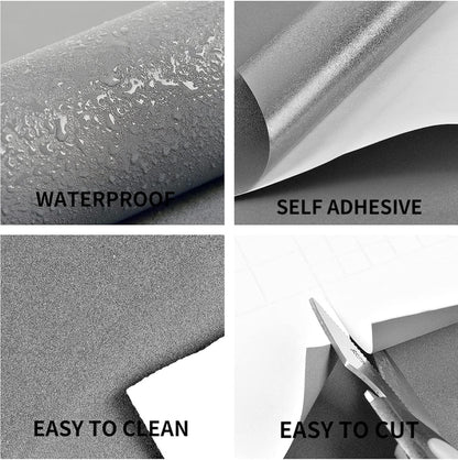 17.51in x400in White Wallpaper Peel and Stick Removable Modern White Contact Paper Self Adhesive Textured Decorative Wall Covering Bathroom Kitchen Cabinet Upgrade Thicker