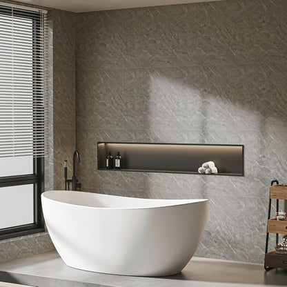 WADILE 10pcs Peel and Stick Shower Waterproof Marble Tiles Wall Panels, 11.8"x11.8" Self-Adhesive Backsplash, for Home Bathroom, Kitchen, Living Room White (Not Real Tile)