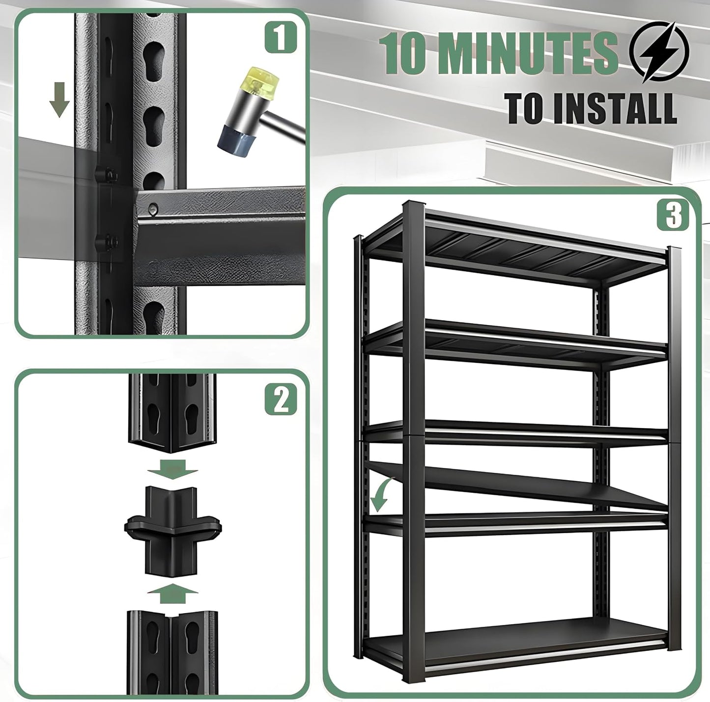 Over Washer and Dryer Shelves, Laundry Room Shelves Adjustable Metal Heavy Duty Freestanding Storage Shelves, Washing Machine Rack for Organization and Storage, Black (Black, 63''H*35.43''W*11.81''D)