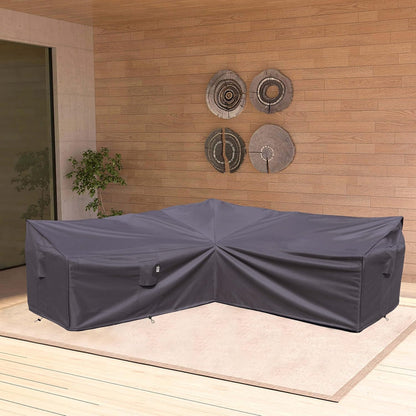Patio Deck Box Cover, 63x30 Inch Fire Pit Covers with Straps and Handles, Waterproof Heavy Duty Outdoor Furniture Winter Cover for Keter, Suncast, Lifetime Container