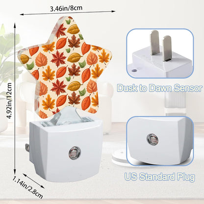 Lavender Butterfly Nightlight,Summer Flowers Star Night Lights Plug into Wall Decorations for Bedroom Bathroom,Dusk to Dawn Sensor Kitchen Hallway Stairs Energy Efficient Desk Lamp
