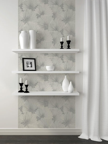 Peel and Stick Wallpaper Roll 17.5 x 216 Whispering Tales Design in Vinyl Sticker Paper for Accent Panels, Bedroom, Kitchen, Office or Shelf Liner