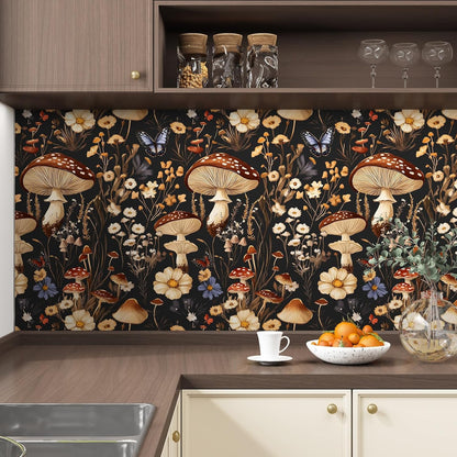 BOKEBEVE Watercolour Floral Peel and Stick Wallpaper Boho Vibrant Contact Paper Renter Friendly Wall Paper for Countertop Cabinet Wall Shelf Liner Removable Blue Colorful 17.5 x 118In