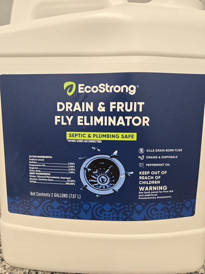 Fruit Fly Drain Treatment | Drain Fly Eliminator | All-Natural, Eliminates Gnats, Sewer Flies and More - Works in All Drains - 1 Gallon