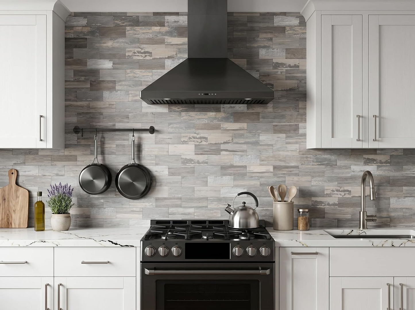 2026 New Upgrade Peel and Stick Backsplash Tile, Peel and Stick 11.34" X 11.57" Wall Tile for Kitchen, Bathroom, Fireplace, Laundry (Beige Ecru, 10 Packs)