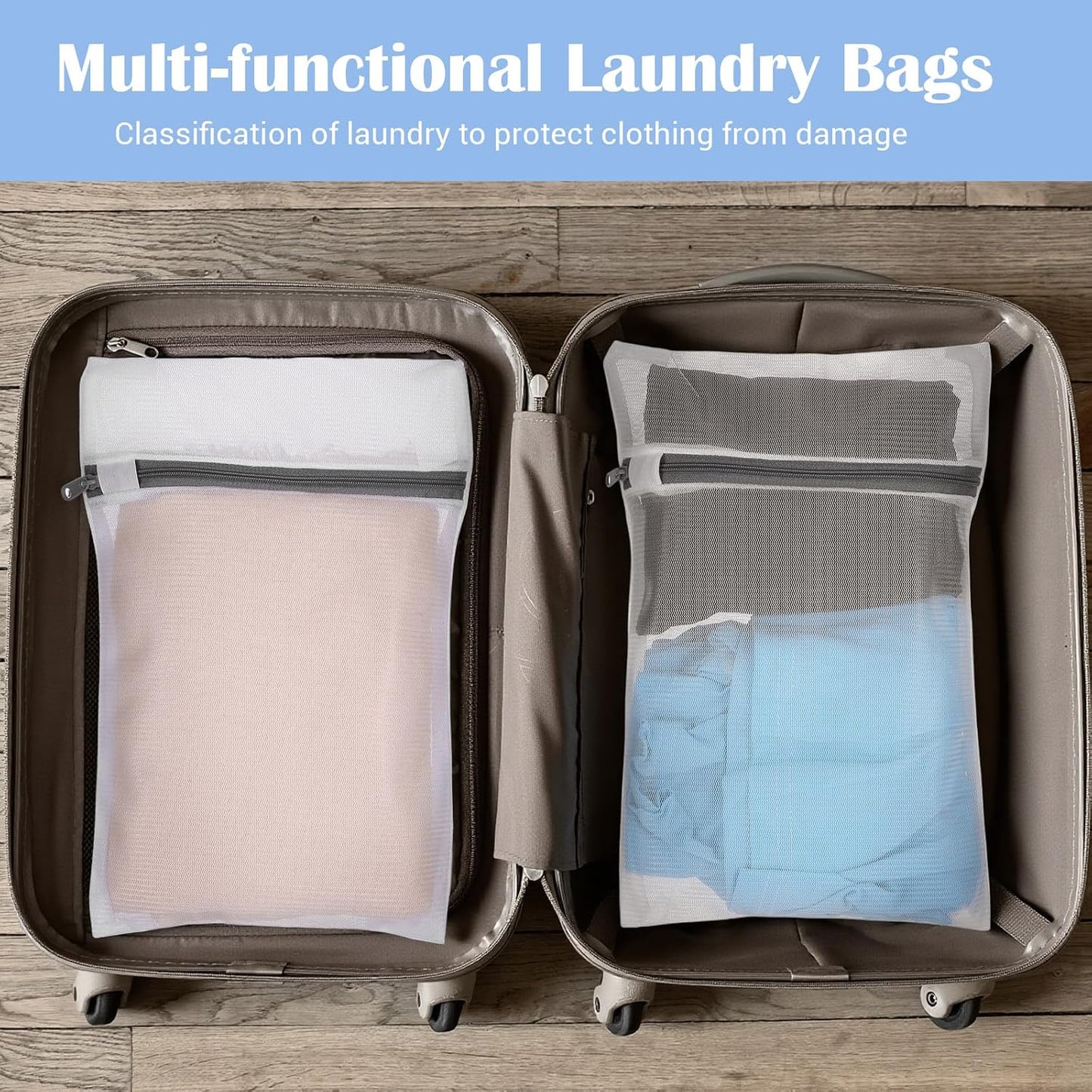 Ouligay 4 Pack Small Mesh Laundry Bags for Delicates 8x12 Inch Mini Lingerie Bags for Washing Delicates Small Bra Washing Bag for Delicate, Lingerie, Bra, Socks, Intimates and Underwear 20x30cm