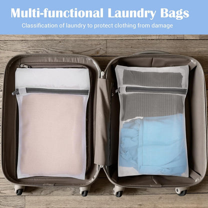 Ouligay 4 Pack Small Mesh Laundry Bags for Delicates 8x12 Inch Mini Lingerie Bags for Washing Delicates Small Bra Washing Bag for Delicate, Lingerie, Bra, Socks, Intimates and Underwear 20x30cm
