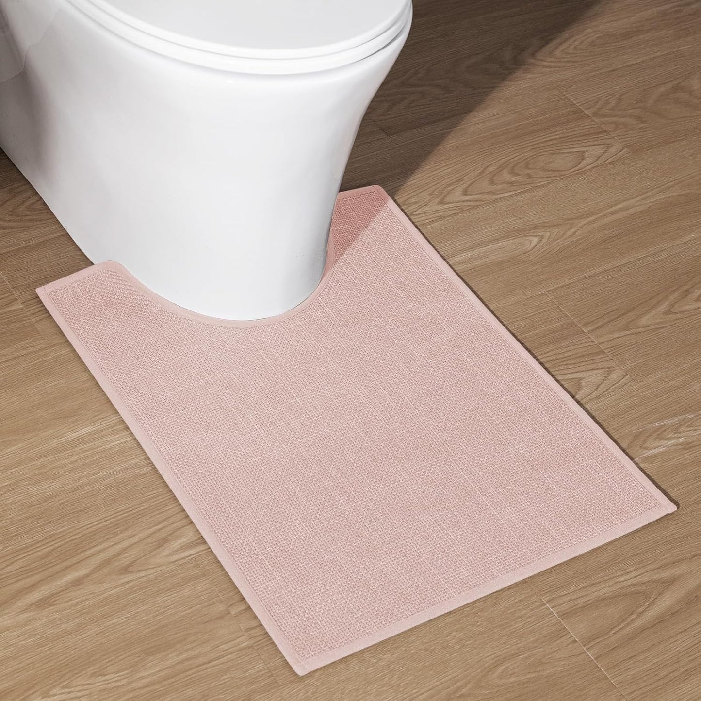 chakme Bathroom Rugs Mat 24x17, Ultra Thin Non Slip Bath Mat Small Quick Dry Absorbent Bath Mat for Bathroom Floor, (Dark Beige, 24"x17")