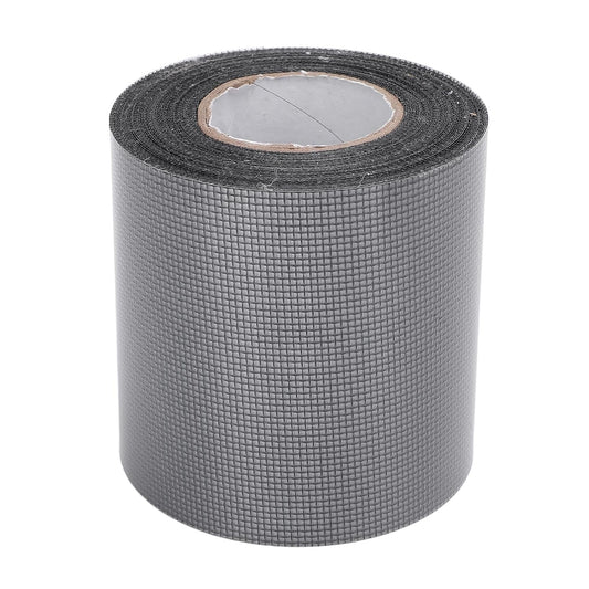 Window Screen Repair Mesh Patch Self Adhesive Tape Roll Strong Sticky Breathable Net Repair Kit for Home Camping Tent Door Bed Screen Quick Fix Solution 80mm x 6.1m (Black)