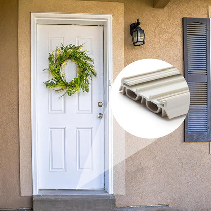 Pushglossy 2 Pack Slide on Door Sweep 35-3/4 Inches Double Bulb Weatherstrip Bottom Seal Compatible with Taylor Door for Energy Efficiency and Draft Protection