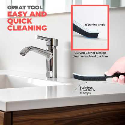 6 Pcs Crevice Cleaning Brush for Household Use, Hard Bristle Gap Cleaning Brush, Grout Gap Cleaning Supplies for Bathroom, Kitchen, & Shower, New 2025 Multifunctional Cleaning Tool