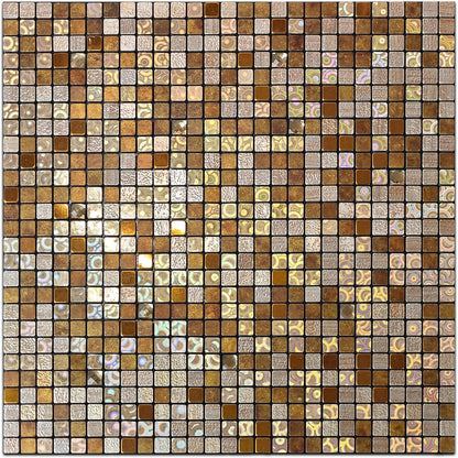 10 Sheets Peel and Stick Backsplash, Waterproof Mosaic Tile Self-Adhesive - Easy Cut to Size for Kitchen, Bathroom, Fireplace DIY Installation (10, Green+Blue Brushed)