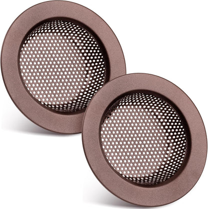 Retisee 2 Pcs Sink Strainer Stainless Steel Kitchen Sink Drain Strainer Basket Cover Mesh Hair Food Catcher, Large Wide Rim of 4.4 Diameter(Brushed Silver)