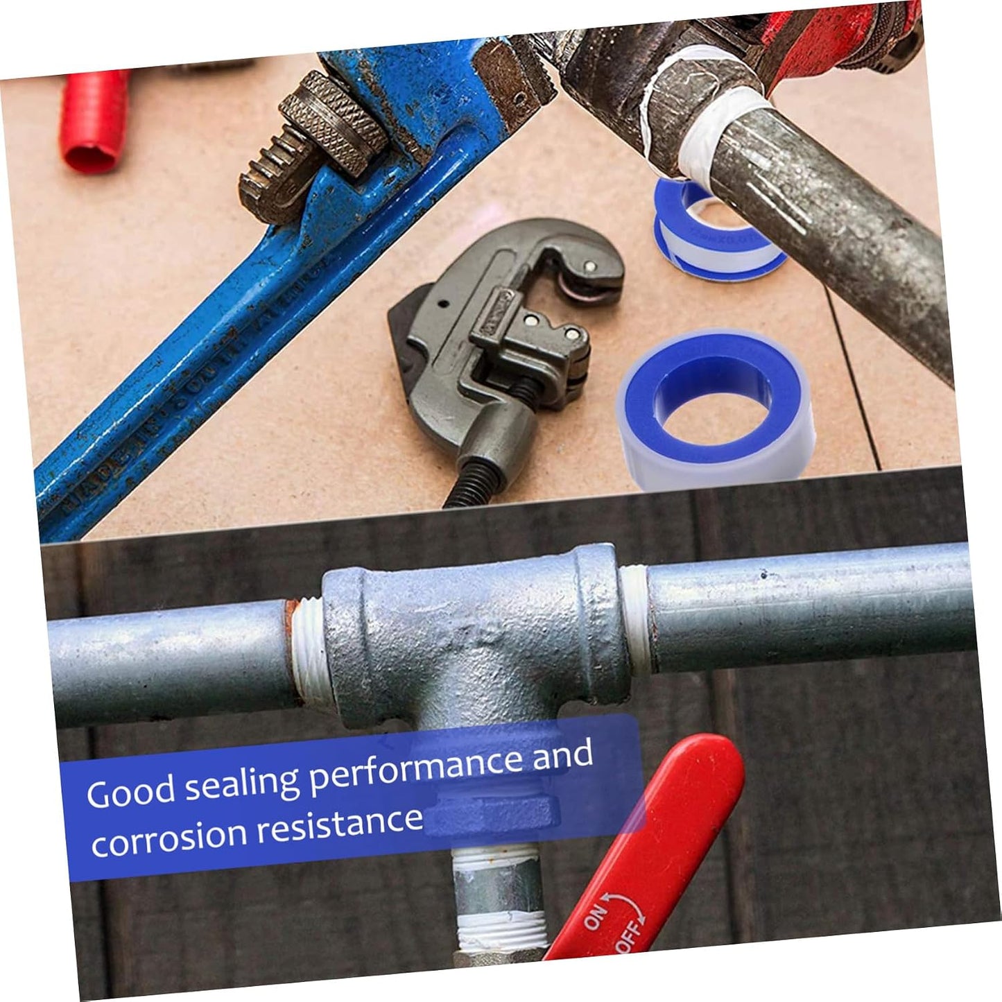 30pcs PTFE Thread Seal Tape for Plumbing High-Temperature Duct Tape Moisture Acid Cover for Protection for Leak Prevention and Pipe Sealing