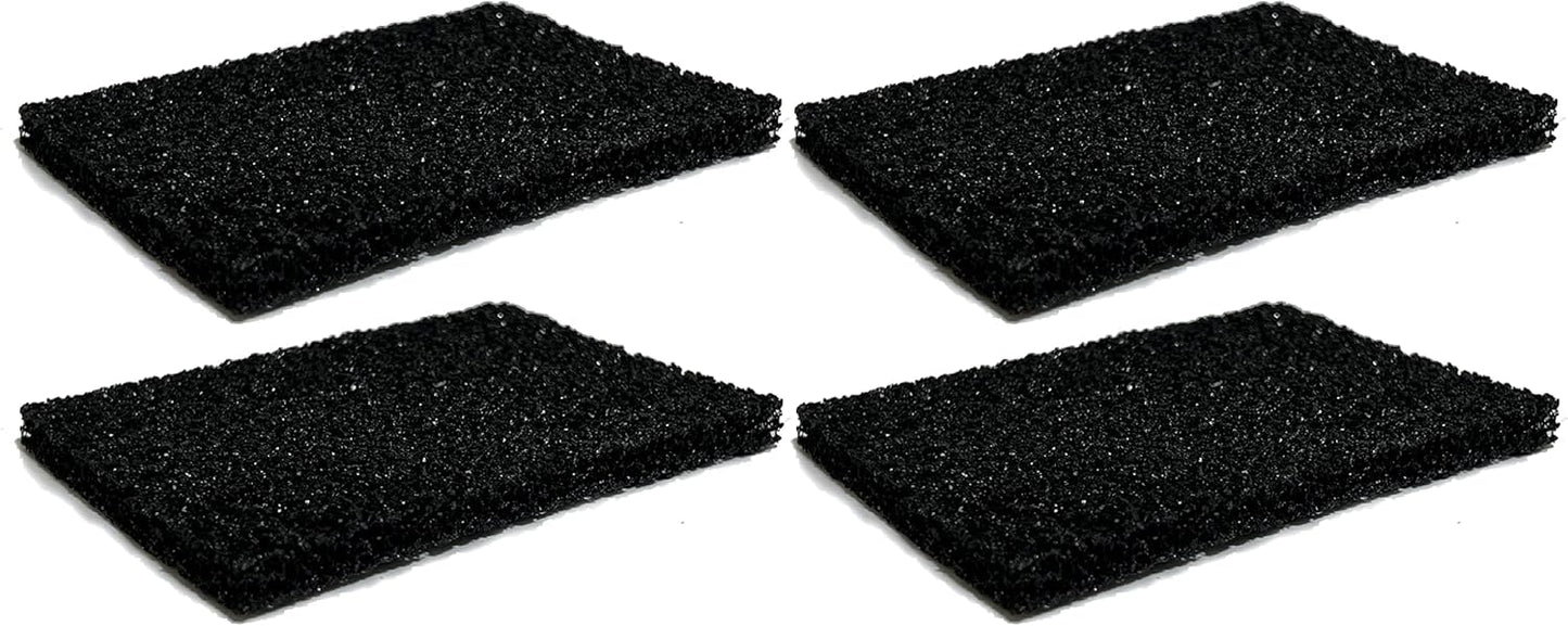 Nispira Activated Charcoal Odor Filter Refills Deodorizers Compatible with Simplehuman Filter Case Trash Cans, 4 Packs