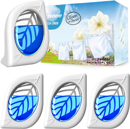 Air Freshener for Home, 4 Pack, Eucalyptus & Mint, Odor Eliminator for Small Area Closets Bathroom Pets Strong Odor, Up to 120 Days