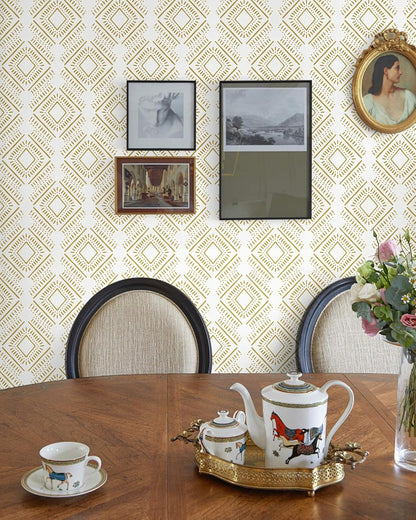 Heroad Boho Peel and Stick Wallpaper Beige Renter Friendly Wall Paper Peel and Stick Modern Contact Paper Neutral Geometric Wallpaper for Bedroom Bathroom Cabinets Decor Vinyl Waterproof 17.3"x78.7"