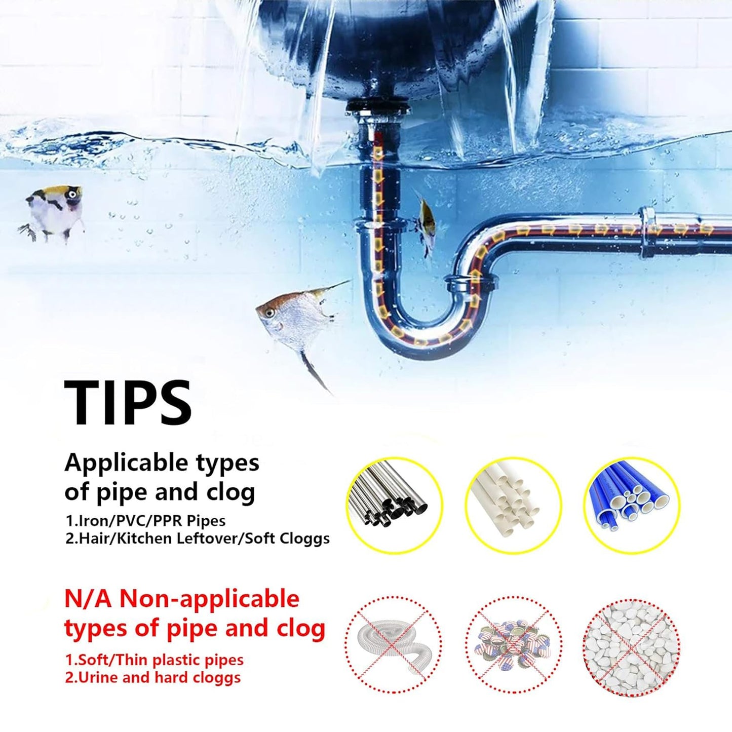 Drainsoon Drain Auger 25 Ft with Gloves, Plumbing Snake Drain Auger Hair Clog Remover, Heavy Duty Pipe Drain Clog Remover for Bathtub Drain, Bathroom Sink, Kitchen Cleaning