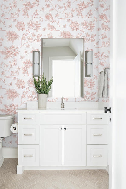 Safiyya Peel and Stick Wallpaper Floral Green and White Leaf Contact Paper for Cabinets 17.3"x 78.7" Self Adhesive Removable Wallpaper for Bathroom Renter Friendly Wall Paper Vinyl Roll