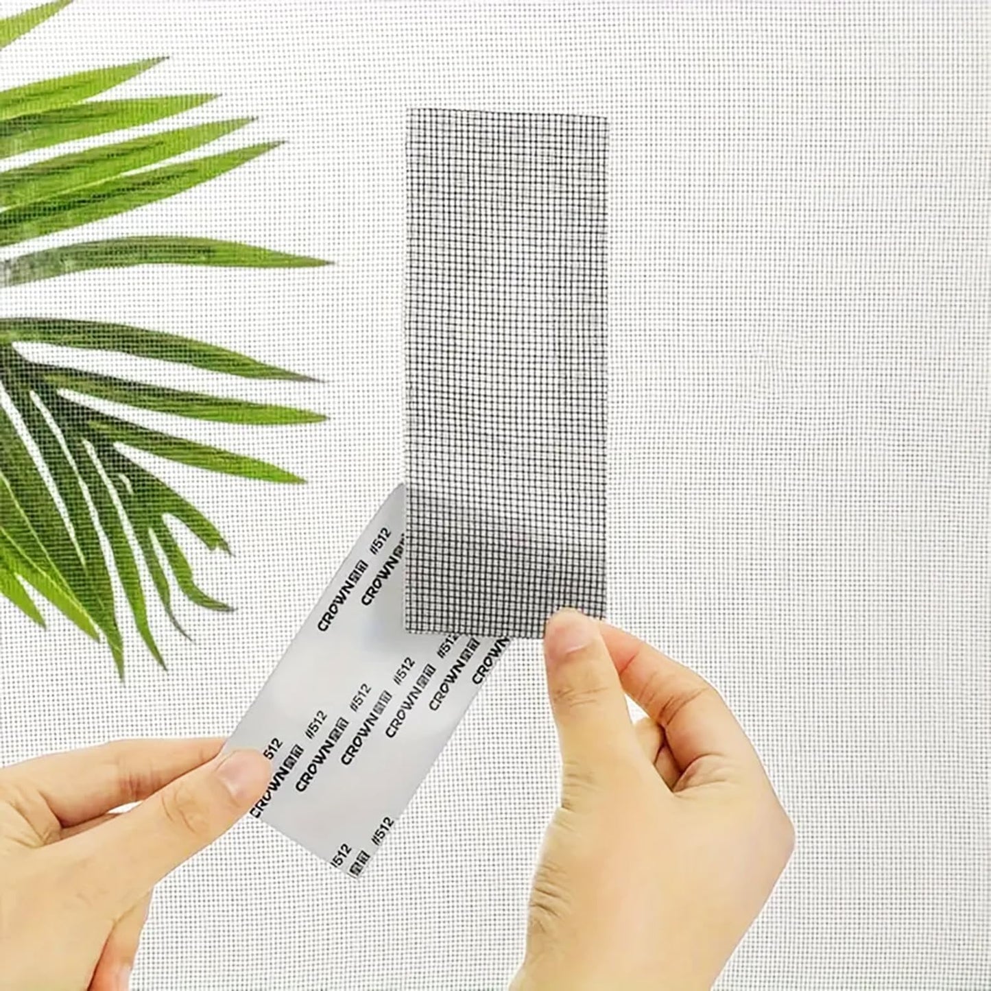 Tough & Long-Lasting Window Screen Repair Tape - Instant Patch for Rips and Holes, Self-Adhesive Fiberglass Mesh, Easy Application on Windows, Doors and Screens (2 Inch Width,6.5Ft Length)