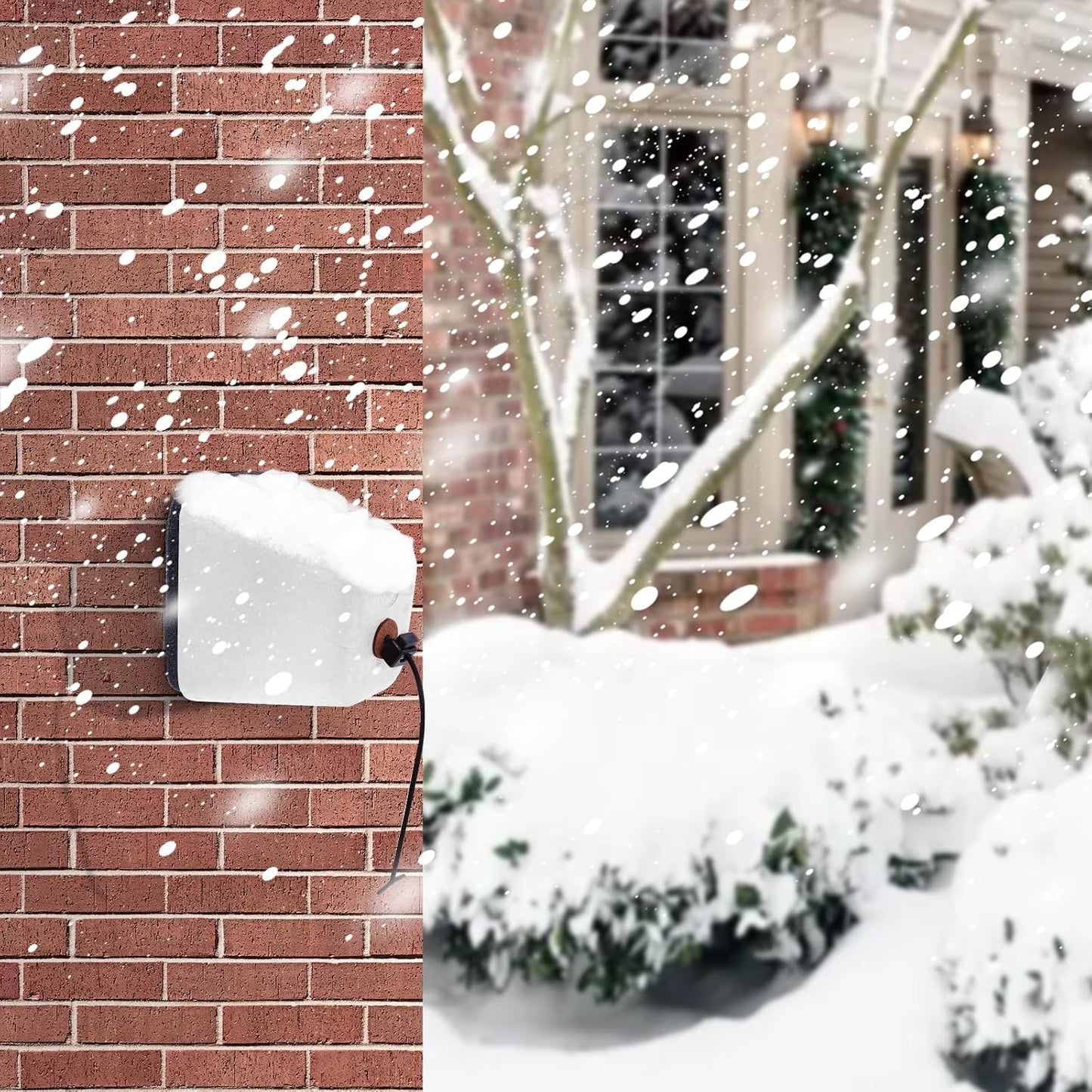 Outdoor Faucet Covers for Winter, 4 Pack Insulated Foam Faucet Cover Freeze Protection, Reusable Winter Spigot Covers Water Pipe Covers Hose Bib Covers