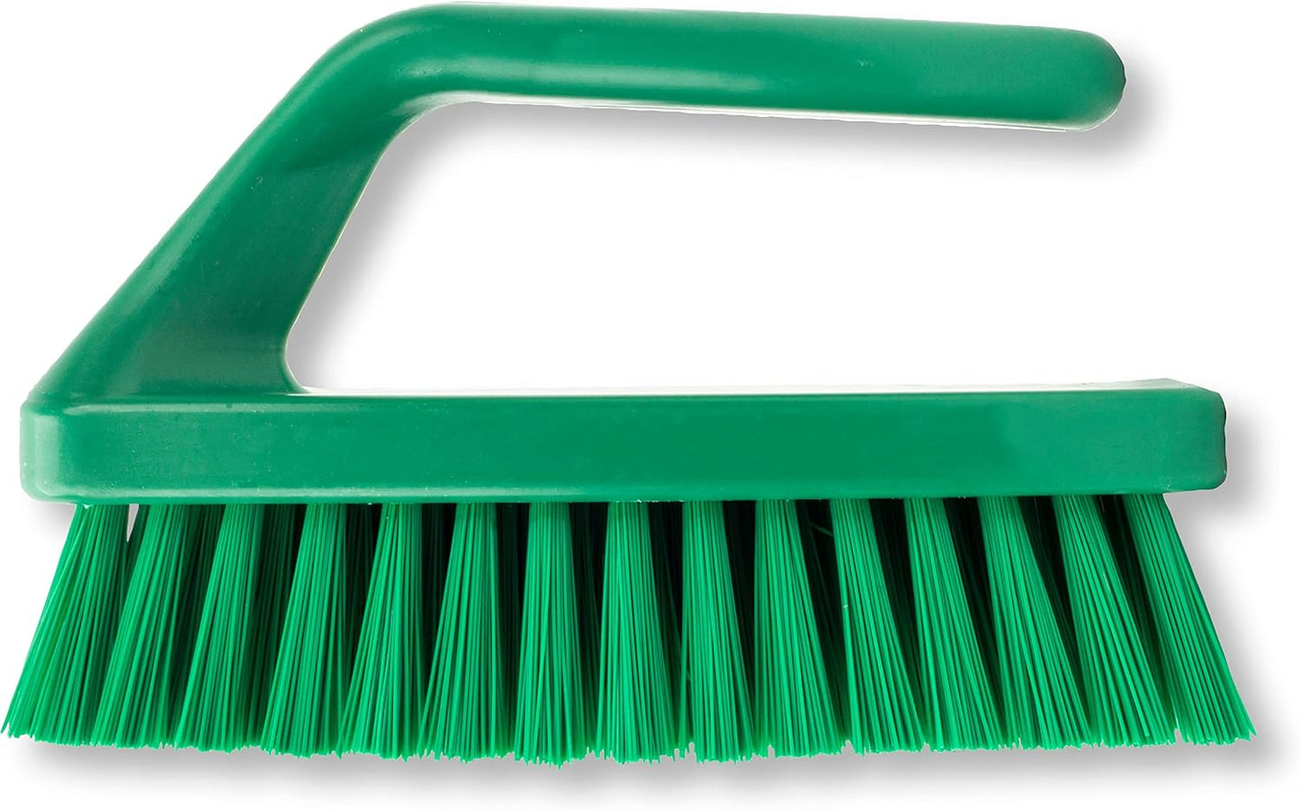 SPARTA Heavy Duty Scrub Brush, Hand Brush with Iron Shape Handle Design for Scrubbing Kitchen Pots and Pans or Bathroom Sink and Shower, 6 Inches, Black, Twin