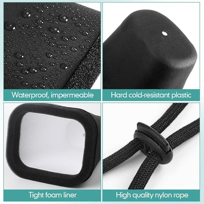 VIHOSE 2 Pcs Large Outdoor Faucet Covers for Winter 7.5 x 6.3 x 5.12 Inch Plastic Spigot Cover for Freeze Protection with Thick Foam Inside for Garden Cold Freeze Proof (Black)