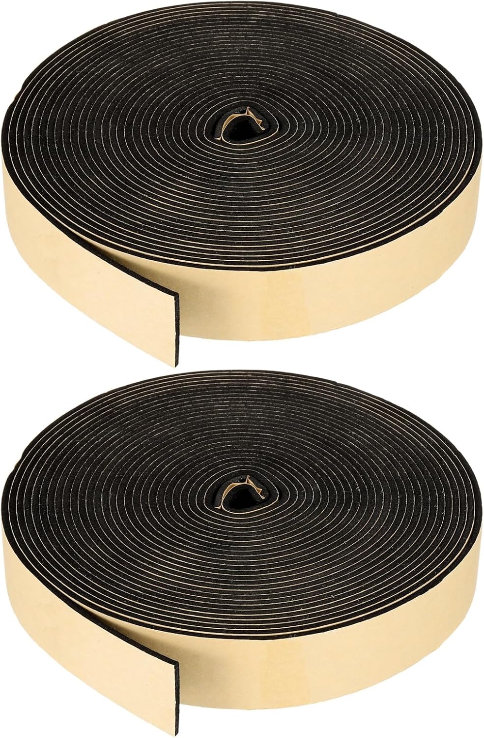 PATIKIL Foam Insulation Tape, 1-1/2" W x 1/8" t x 32.8FT Self Adhesive Weather Stripping Door Seal Strip for Door Window Air Conditioning, Black - Colors B