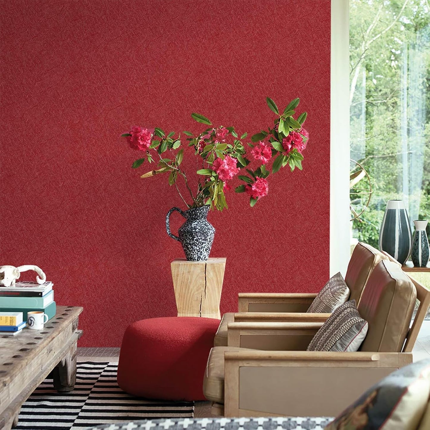 15.7" X 118" Black Silk Wallpaper Embossed Self Adhesive Peel and Stick Wallpaper Contact Paper Removable Waterproof Kitchen Vinyl Wrap Cabinet Furniture Textured Renter Friendly Wall Gift Paper