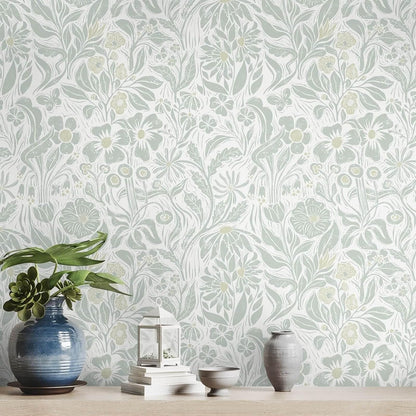 Heroad Peel and Stick Wallpaper Boho Beige Contact Paper Floral Wall Paper Removable Self Adhesive Wallpaper for Cabinet Bedroom Living Room Entryway Walls Bathroom Waterproof Vinyl Roll 17.3''x78.7''