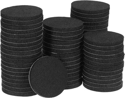 uxcell 32Pcs Non Slip Furniture Pads, 3" Round Self Adhesive Felt Bumpers Noise Reducing Furniture Feet Floor Protector for Chairs Tables Furniture Legs (White 0.2" Thick) - Colors B