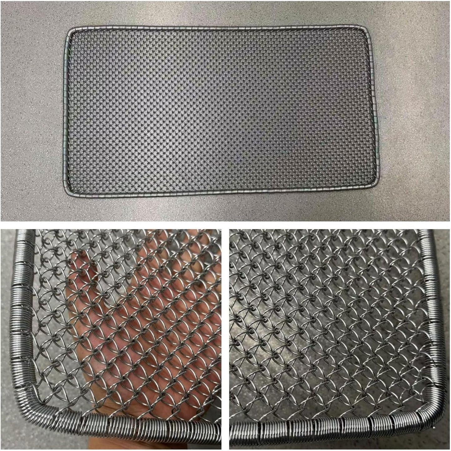 Heavy Duty Outdoor Floor Mat, 31.5" x 16.9" Metal Scraper Door Mats, All Weather Stainless Steel Mud Mat, Waterproof Entrance Doormat for Patio Garden Use
