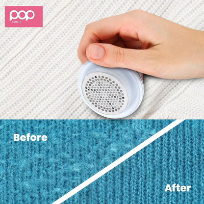 Fabric Shaver, Lint Remover Electric (Royal Blue) – Rechargeable, 6 Blade System, Fabric Lint Shaver w/LED Light | One-Touch Activation Pill Shaver for Clothes - Electric Lint Remover Fabric Shaver