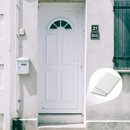 Jetec 6 Peices Self-Adhesive Door Corner Seals, Gap Filler Seal Strip Weather Stripping Draft Stopper Door Frame Seal Corner Foam for Weather Protection Isolation of Noise(Black)