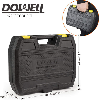 DOWELL Tool Set Tool Kit Homeowner Tool Set Wrench Pliers Screwdriver Set Repair Tool Kit