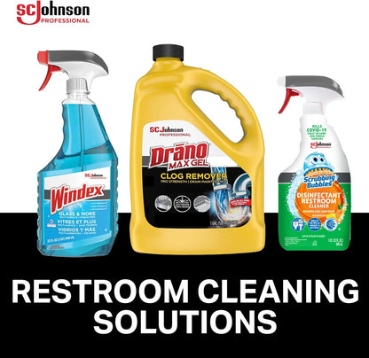 SC Johnson Professional Drano Max Gel To Drain Clog Removing, 128 Fl Oz (Pack of 4)