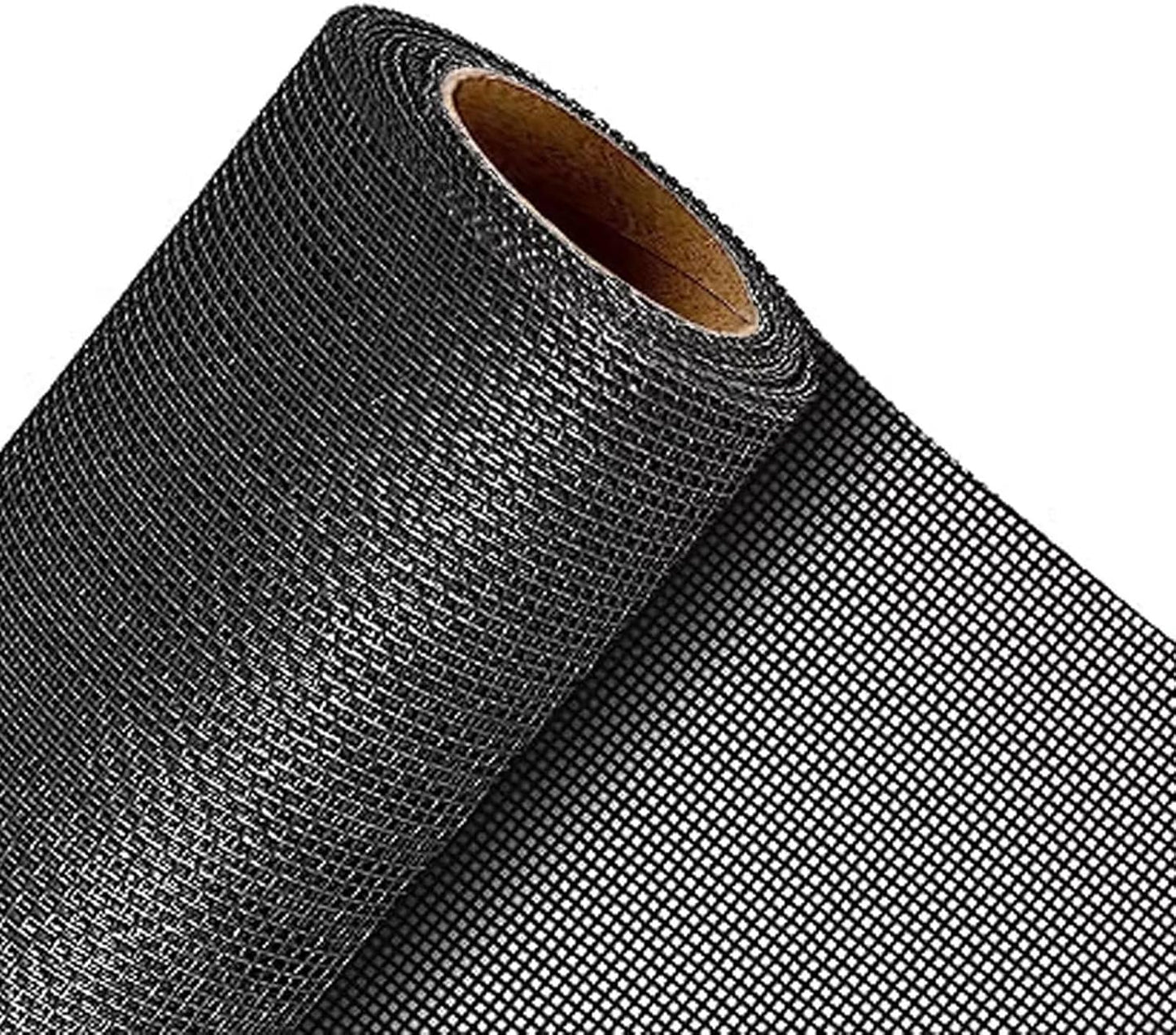 QWR Pet Proof Window Screen Replacement Kit, 39"x118" Durable High Hardness Screen Mesh Replacement Window Screens Repair Kit for Sliding Screen Door,Patio and Windows.(Folded Package with Tool Kit)