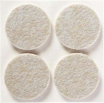 Scotch Felt Pads 12 PCS Beige, Felt Furniture Pads for Protecting Hardwood Floors, 1.5" inch Round, Easy-to-apply, Self-Stick design, Reliable protection from nicks, dents and scratches (SP803-NA)